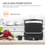 iSiLER 2-Slice Electric Panini Press Grill