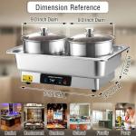 VorChef 2-Pot Electric Food Warmer for Catering
