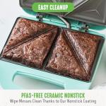 GreenLife Pro Electric Panini Press Grill, Turquoise