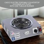 Cadco 14" Electric Portable Hot Plate for Food Trucks