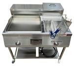 Gas Shark Deep Fryer and Griddle Cart Combo
