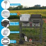 Portable Outdoor Propane Fryer and Griddle Combo