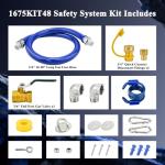 Safety System Kit for 48" Gas Hose Connection