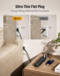 5-Outlets Surge Protector with 3 USB Ports