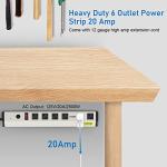 Heavy Duty 20 Amp Surge Protector Power Strip