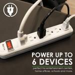 15 Ft Surge Protector Power Strip with 6 Outlets