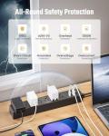 5-Outlets Surge Protector with 3 USB Ports