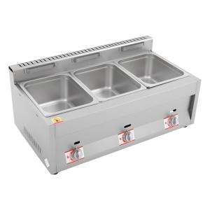 18L 3-Pan Gas Food Warmer for Catering