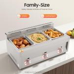 18L 3-Pan Gas Food Warmer for Catering