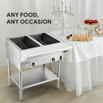 WILPREP 2 Well Electric Food Warmer with Cutting Board