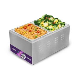 TOPKITCH Commercial 2-Pan Food Warmer Countertop