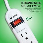15 Ft Surge Protector Power Strip with 6 Outlets