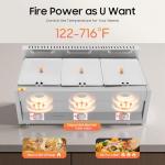 18L 3-Pan Gas Food Warmer for Catering