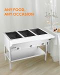 WILPREP 3 Well Electric Food Warmer with Shelf