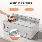 18L 3-Pan Gas Food Warmer for Catering