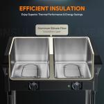 WILPREP 2 Well Electric Food Warmer with Cutting Board