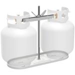 Dual Propane Tank Mount for RVs and Trailers