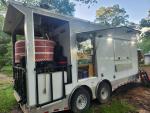 Wood-Fire Pizza Food Trailer with Brick Oven