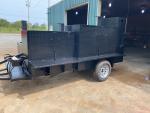 BBQ Smoker Grill Trailer with Firewood Storage