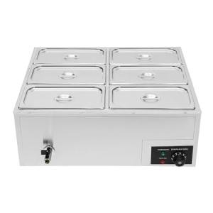 6-Pan Electric Food Warmer with Temperature Control