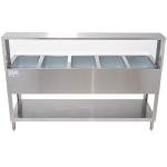 Kratos Electric Steam Table with Overshelf and 5 Wells