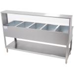 Kratos Electric Steam Table with Overshelf and 5 Wells