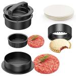 4-in-1 Hamburger Press with Wax Discs
