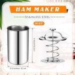 Stainless Steel Meat Press with Thermometer - 2 Pieces