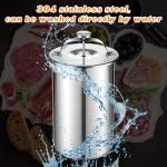 Stainless Steel Meat Press with Thermometer - 2 Pieces