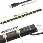 ZESEN 10-Outlet Heavy Duty Surge Protector Strip
