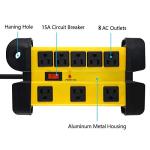 Heavy Duty 8-Outlet Surge Protector with Extension Cord