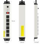 Heavy Duty 12 Gauge Power Strip with 15 ft Cord