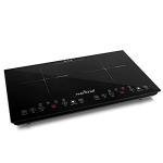 NutriChef Dual Induction Cooktop - Portable 1800W