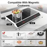 GIHETKUT 4000W Double Induction Cooktop with Touchscreen