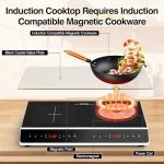 GIHETKUT 4000W Double Induction Cooktop with Touchscreen