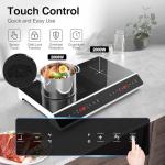 GIHETKUT 4000W Double Induction Cooktop with Touchscreen