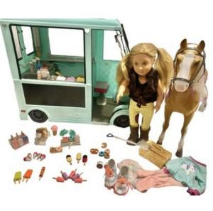 Our Generation Blue Ice Cream Truck with Doll