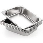 TOPZEA 4 Pack Half Size Stainless Steel Hotel Pans
