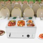 4-Pan Electric Steam Table for Catering