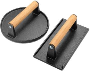 Wildone Heavy-Duty Burger Press with Wooden Handle