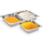 TOPZEA 4 Pack Half Size Stainless Steel Hotel Pans