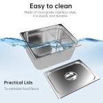 Stainless Steel 19 Qt Bain Marie Food Warmer