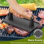 Wildone Heavy-Duty Burger Press with Wooden Handle