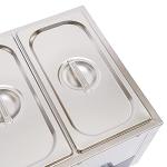 3-Pan Electric Steam Table Food Warmer