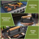 Wildone Heavy-Duty Burger Press with Wooden Handle