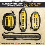 Heavy Duty Surge Protector Power Strip with 15 ft Cord