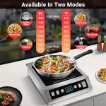 AMZCHEF 1800W Portable Induction Cooktop Burner