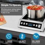 AMZCHEF 1800W Portable Induction Cooktop Burner