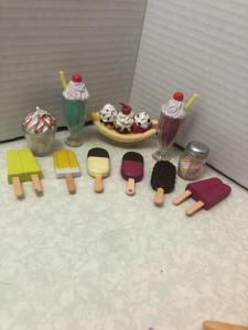 Banana Split Ice Cream Cone Accessories Set