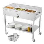 VEVOR 9-Pan Propane Steam Table for Outdoors